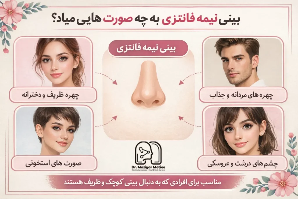 عمل بینی نیمه فانتزی به چه صورت هایی میاد؟